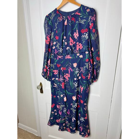 Eliza J Navy Floral Maxi Dress - Picture 2 of 12